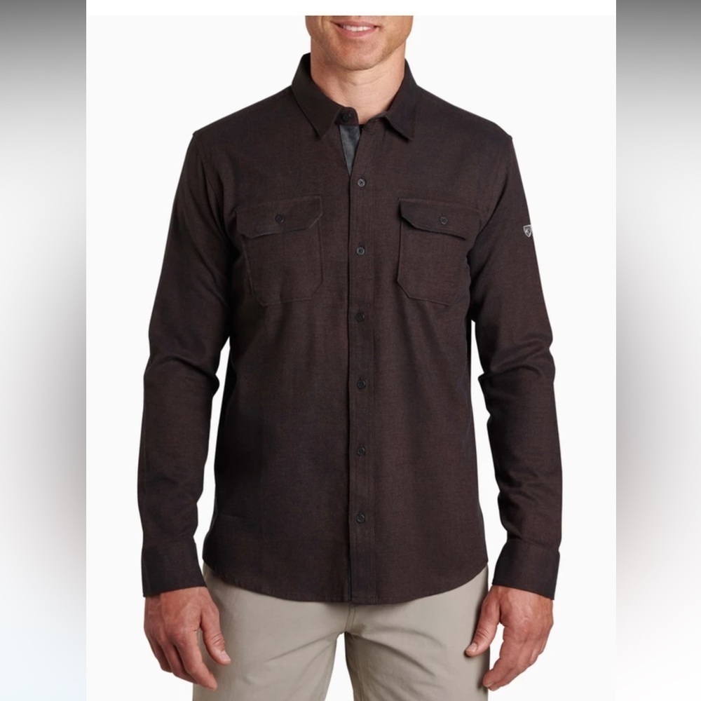 Kuhl Descendr Flannel Long Sleeve Button Down Shirt Men's S